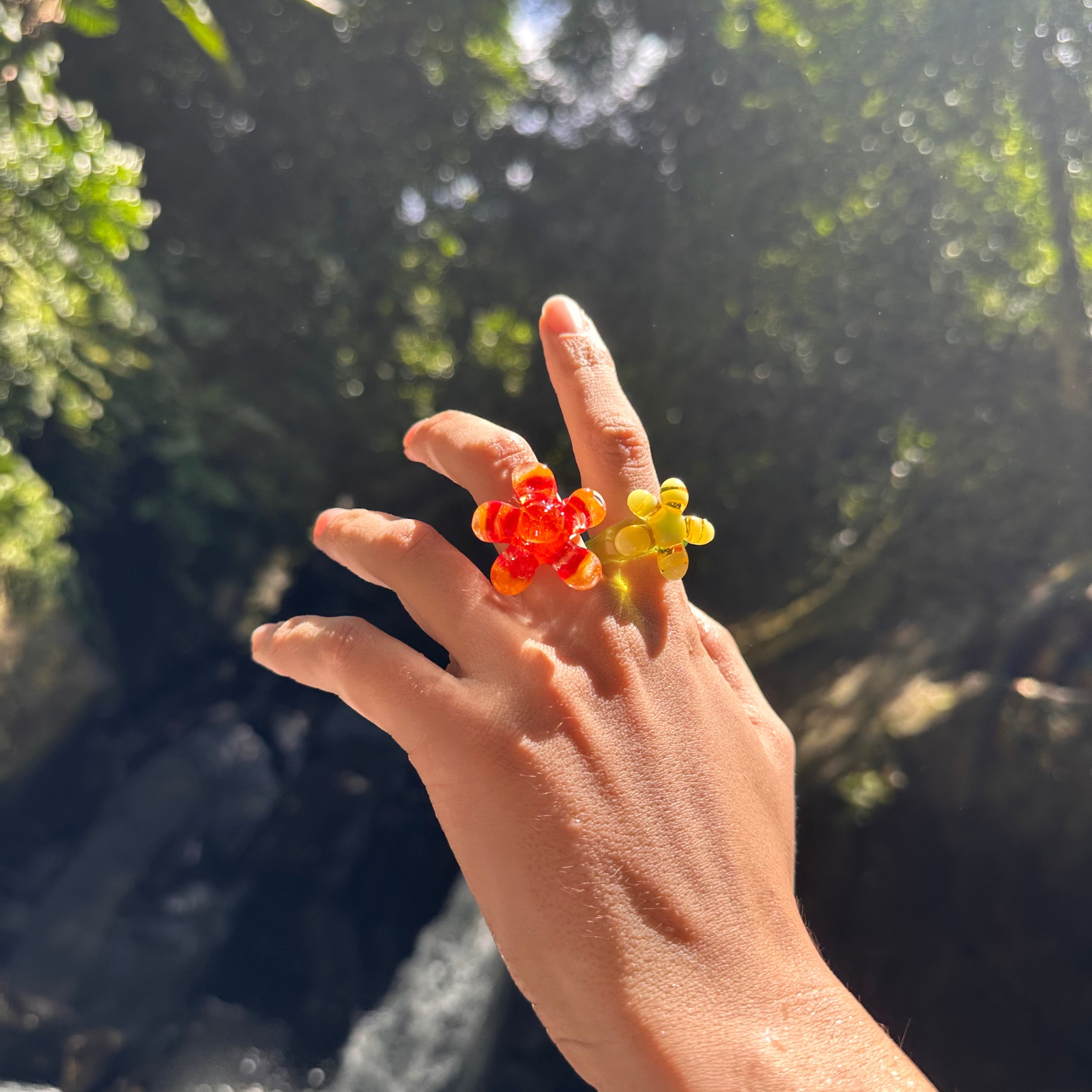 SUMATRA | Anillo flor hippie especial
