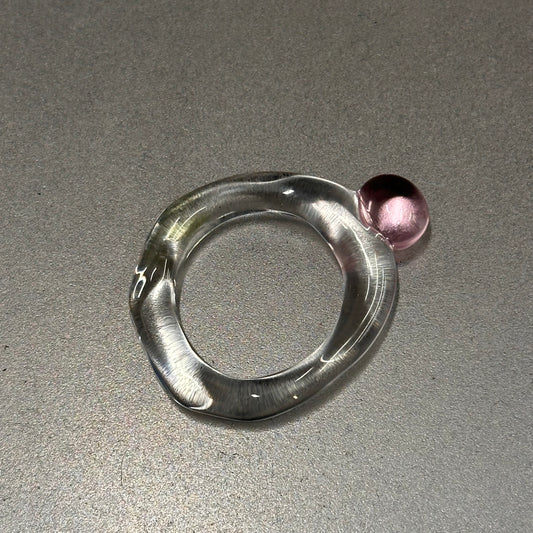 Anillo bolita rosa