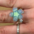 Anillo flor hippie