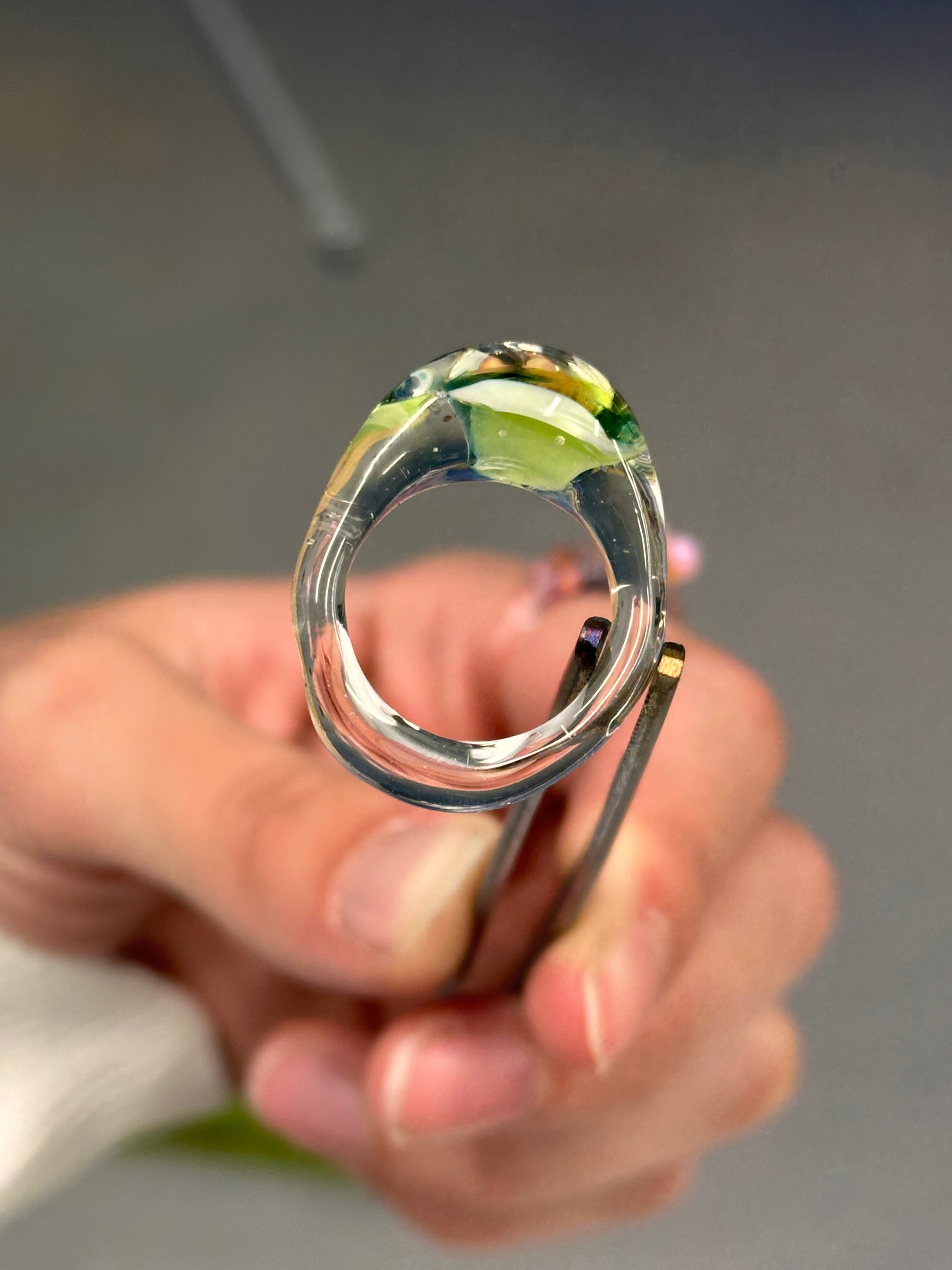 BESTSELLER Anillo burbuja verde