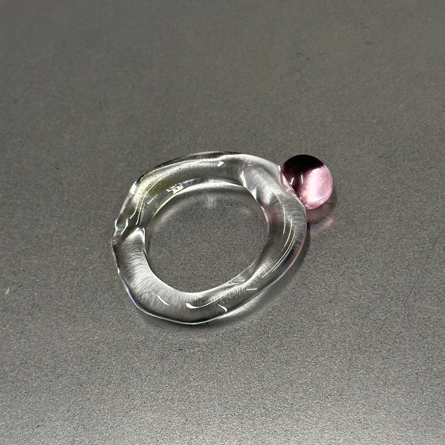 Anillo bolita rosa