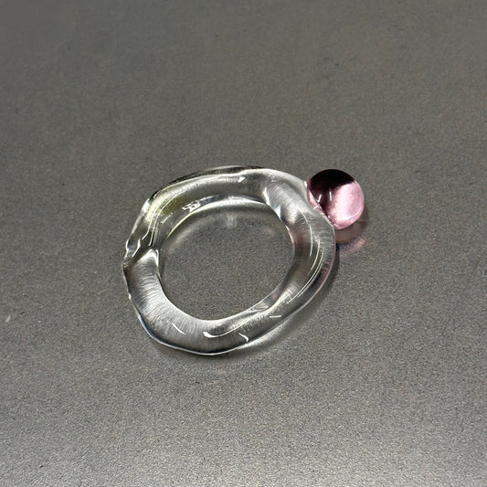 Anillo bolita rosa
