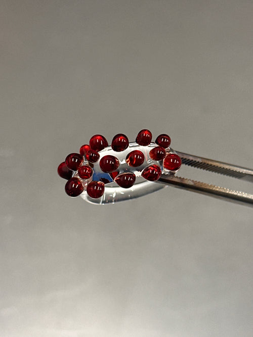 BESTSELLER Anillo bolitas rojas