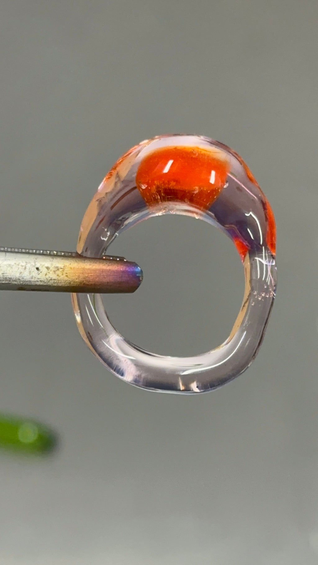 BESTSELLER Anillo burbuja naranja
