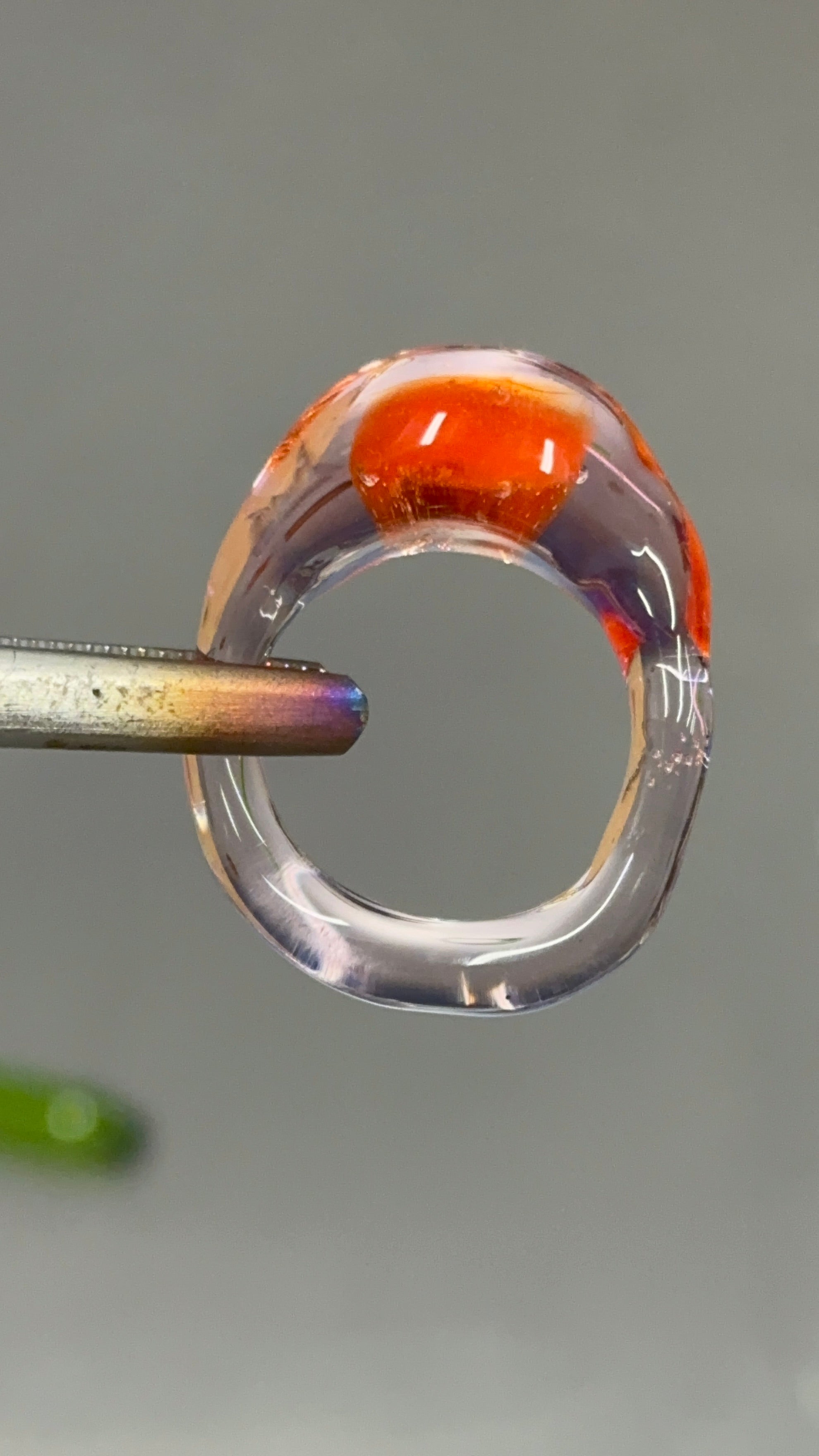 BESTSELLER Anillo burbuja naranja