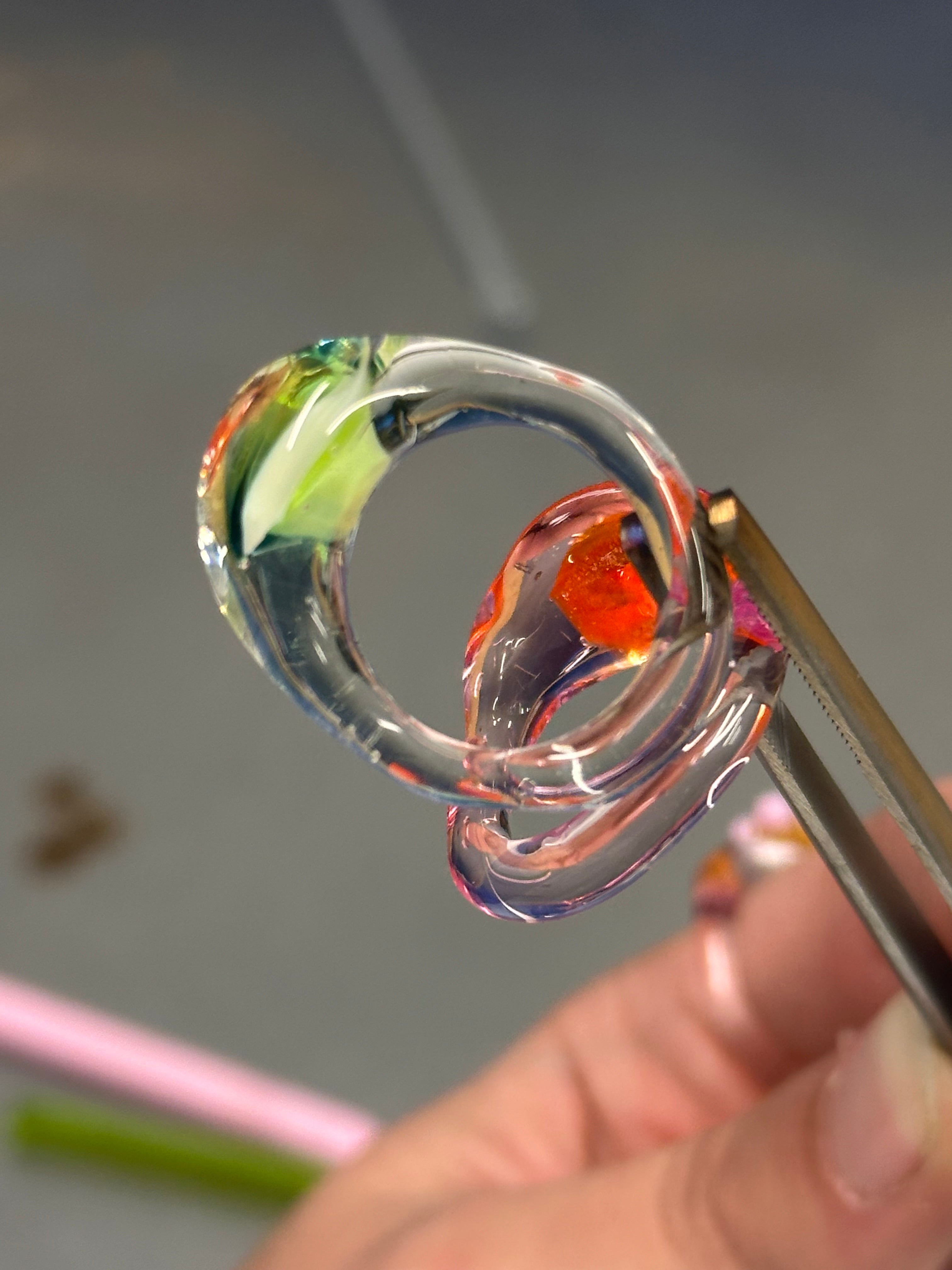 BESTSELLER Anillo burbuja verde