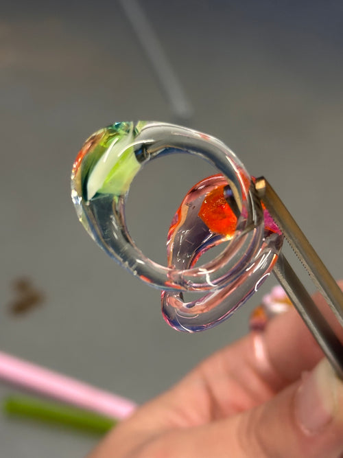 BESTSELLER Anillo burbuja naranja